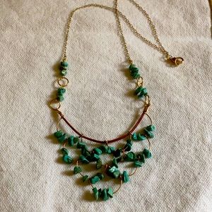 Handmade Wire Wrapped Turquoise Necklace